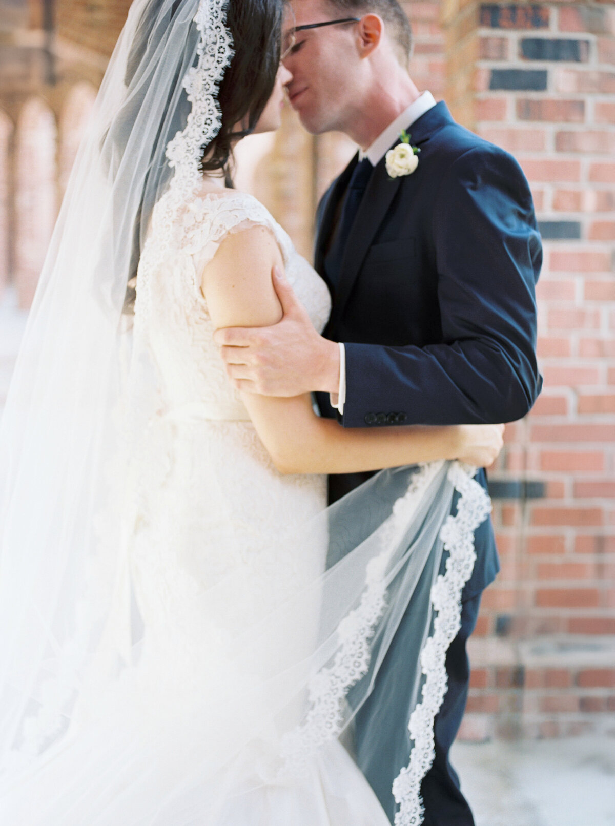luxury bride in silk veil during golden hour in tacoma washington