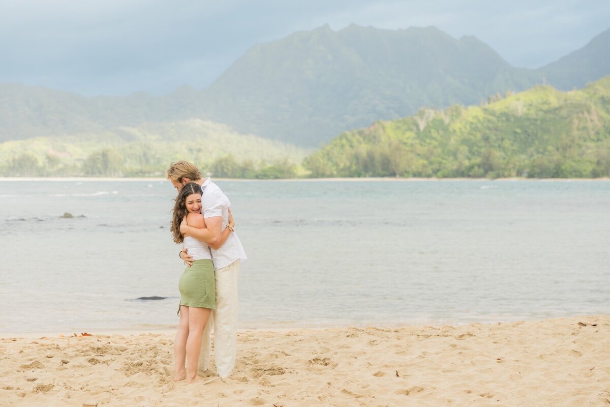 Sunset Kauai Proposal Shot