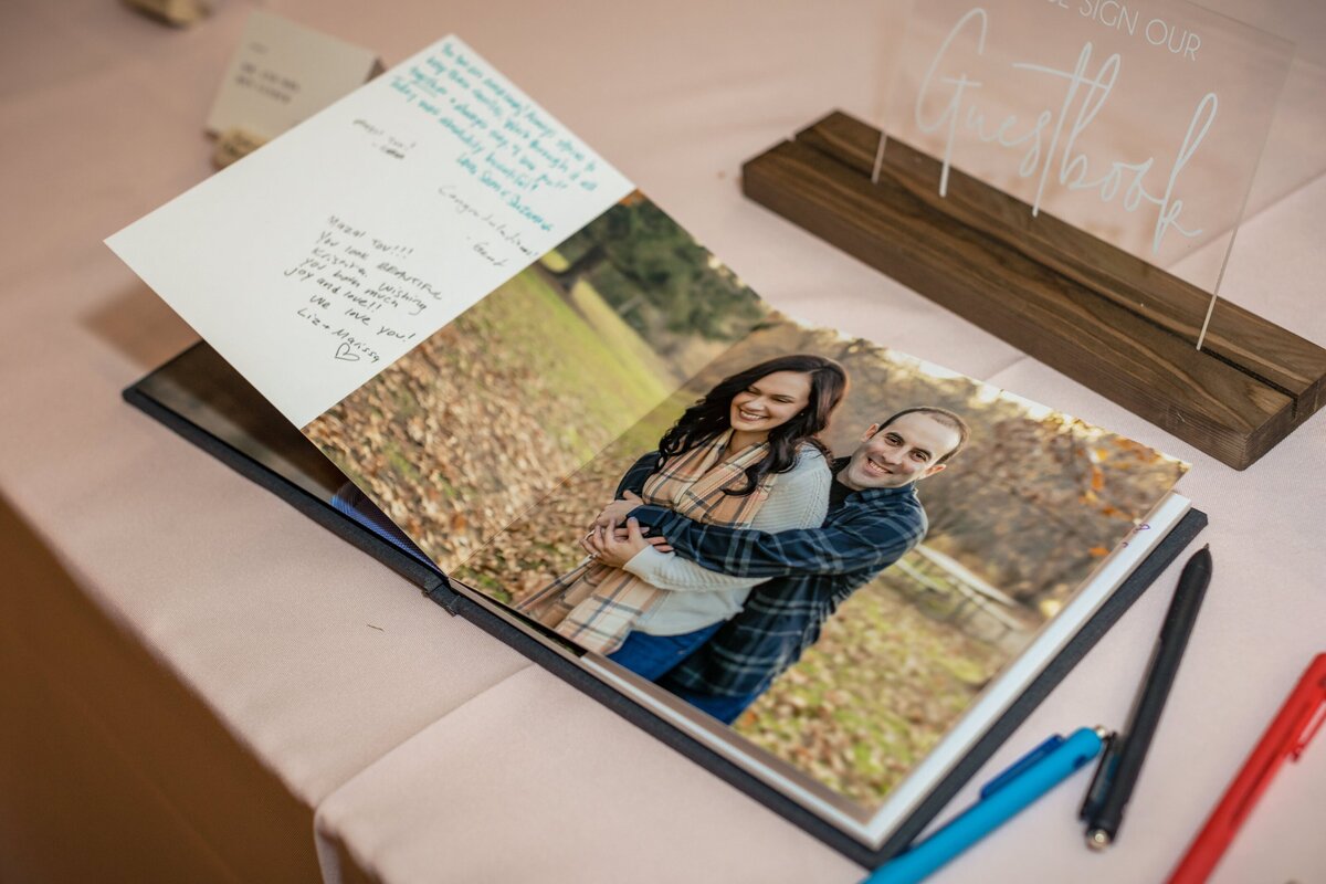 Wedding Reception Signed Guest Book