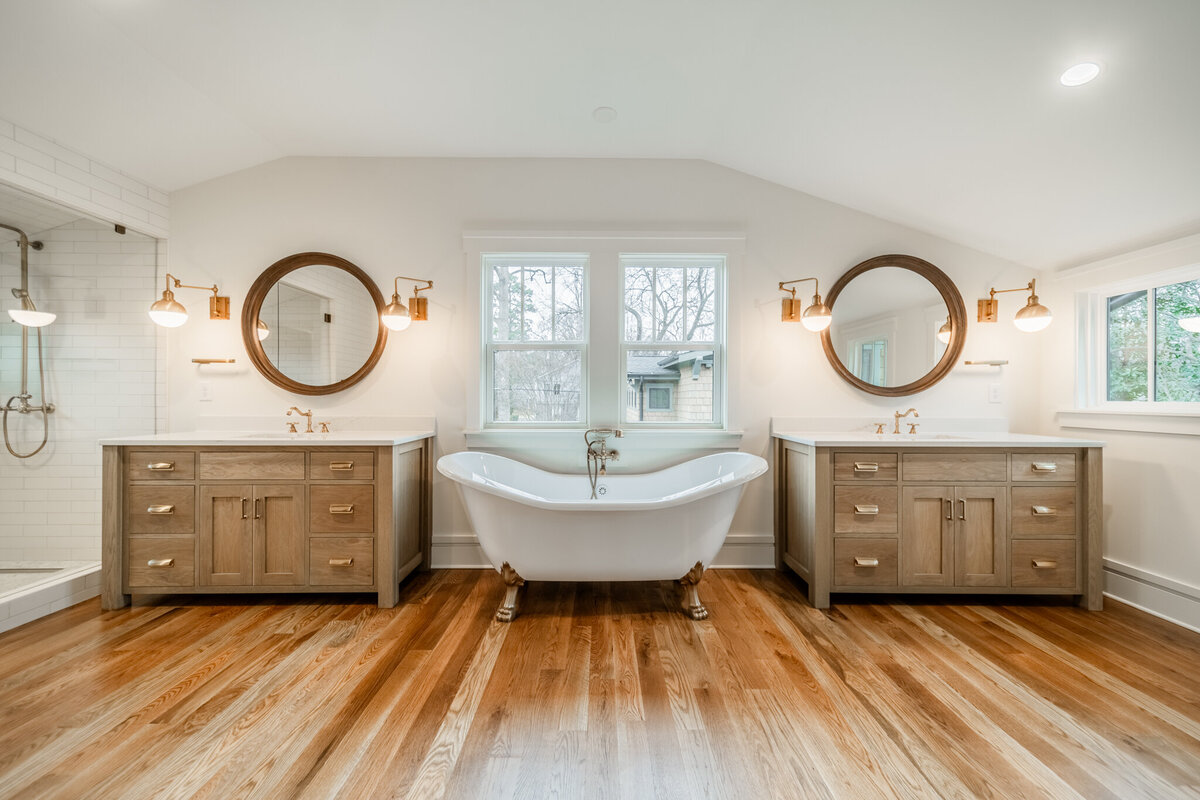 Owners Bath Custom Build Design in Charlotte 