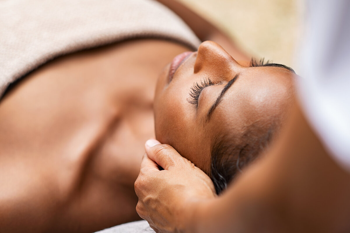 Woman Getting Facial 