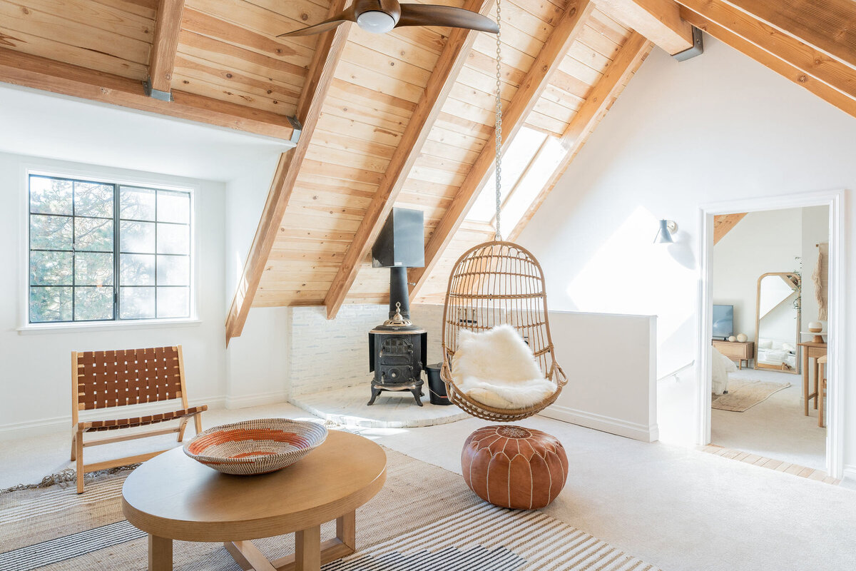all-white-aframe-cabin-living-room