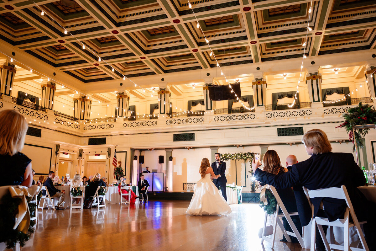 large wedding reception ballroom in pittsburgh at soldiers and sailors