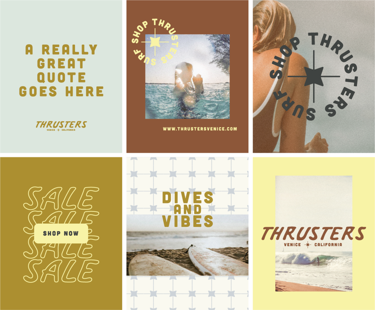 Thrusters Social Media grid