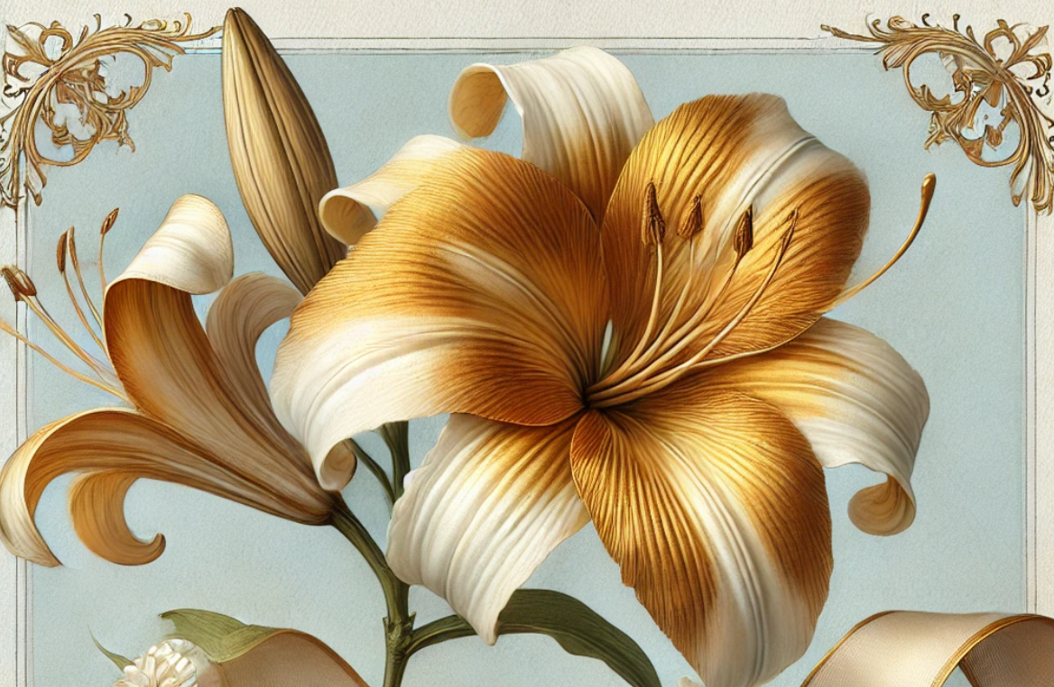 gold-lily-card
