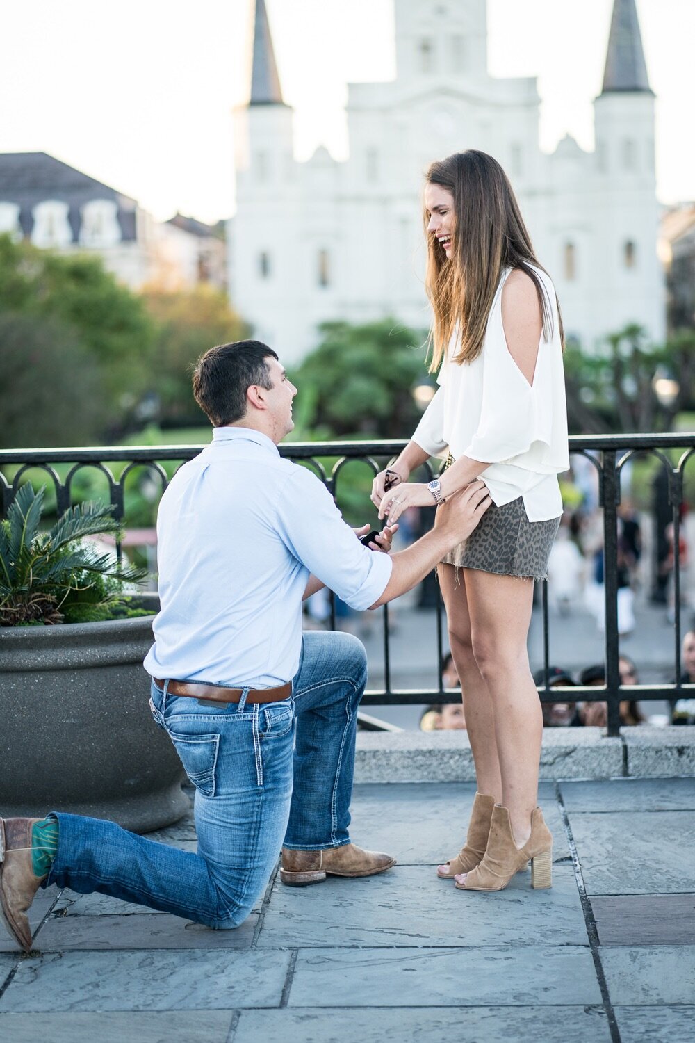 New Orleans marriage proposal in the French Quarter