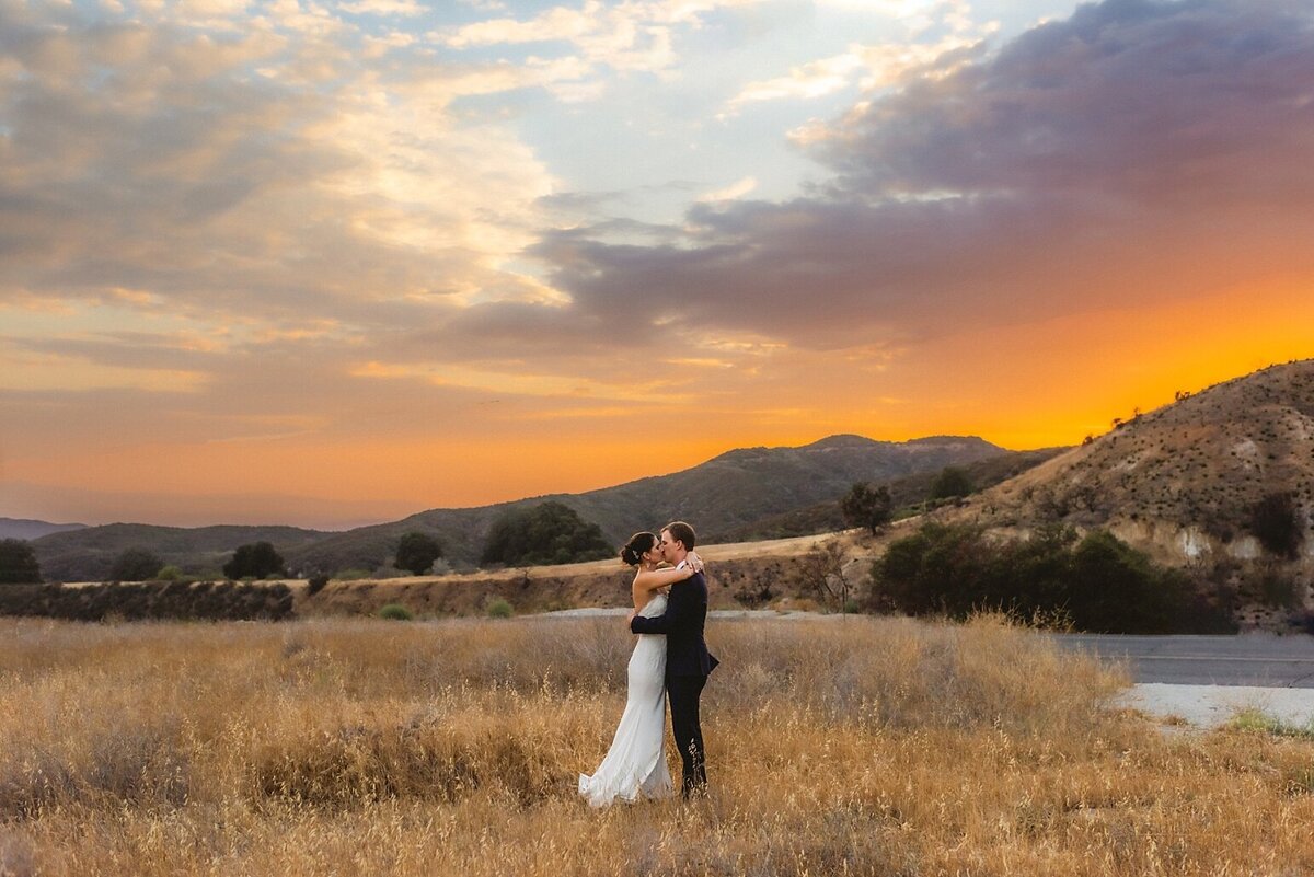 Sunset Wedding Photo