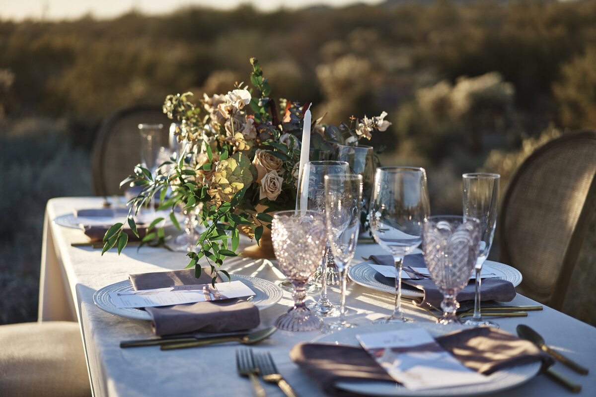 table setting wedding