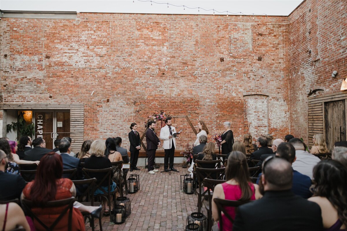 Wedding ceremony at The Whitechapel Projects