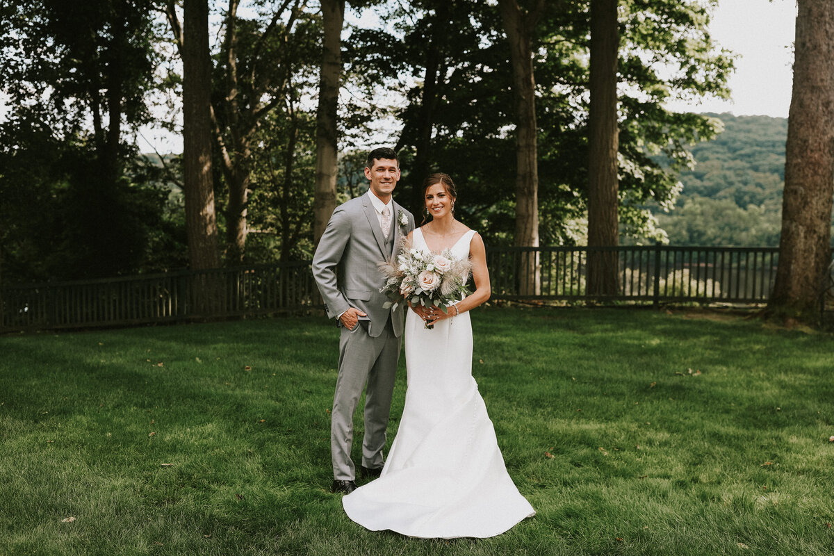 bride-and-groom-wedding-photos-at-saint-clements-castle-ct