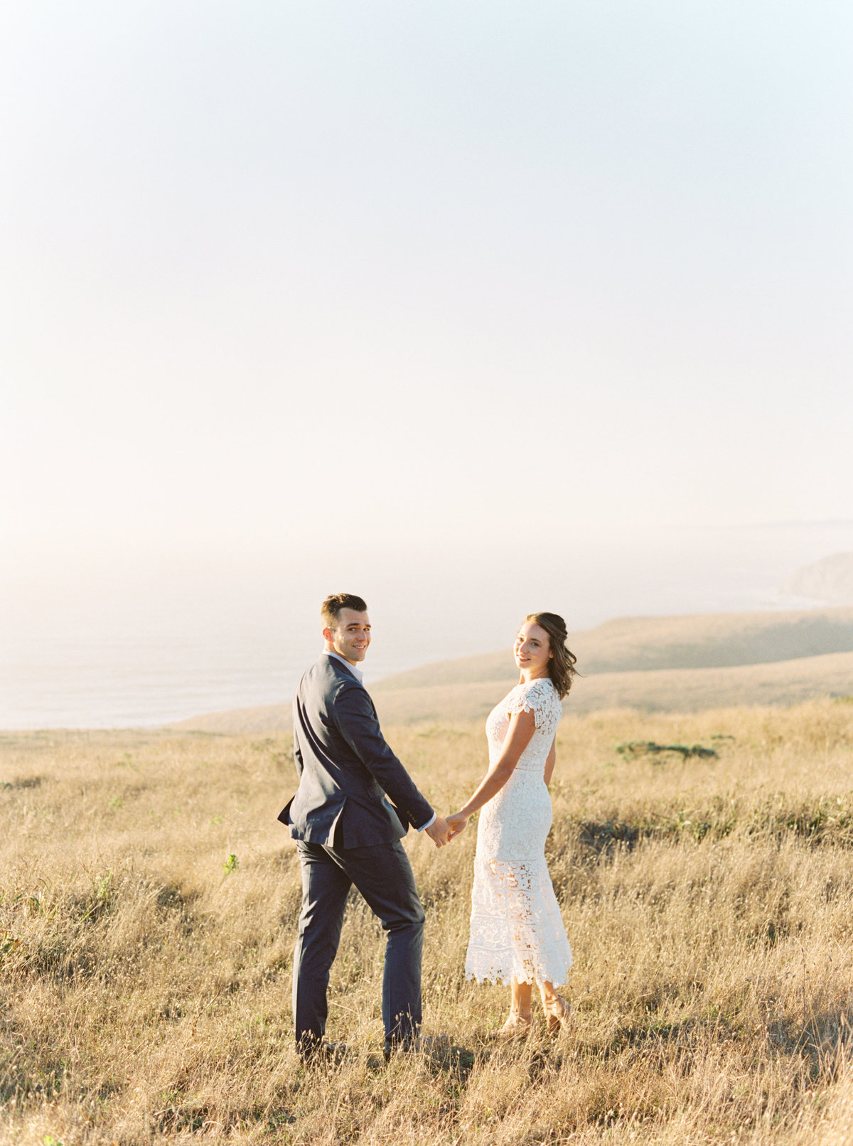 Elisha + Adam Point Reyes Cypress Tree Tunnel McClures Beach Engagement Session - Cassie Valente Photography 0041