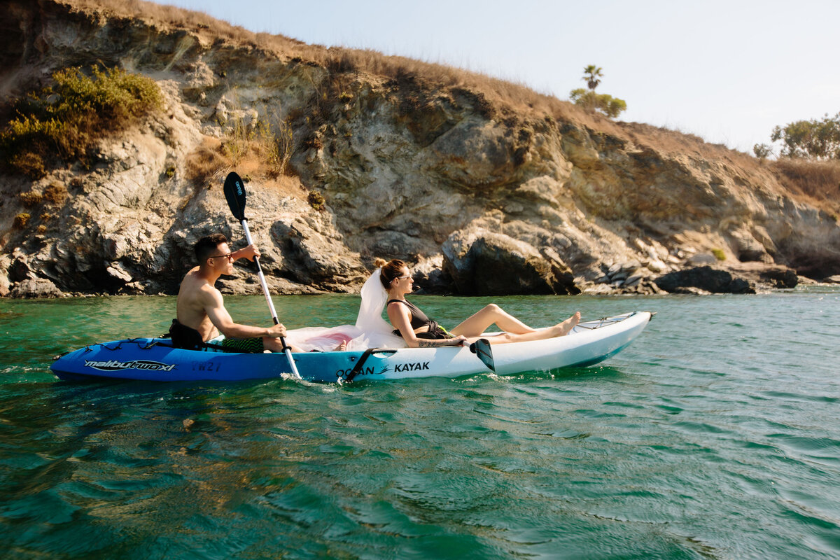 Man and woman on kayak