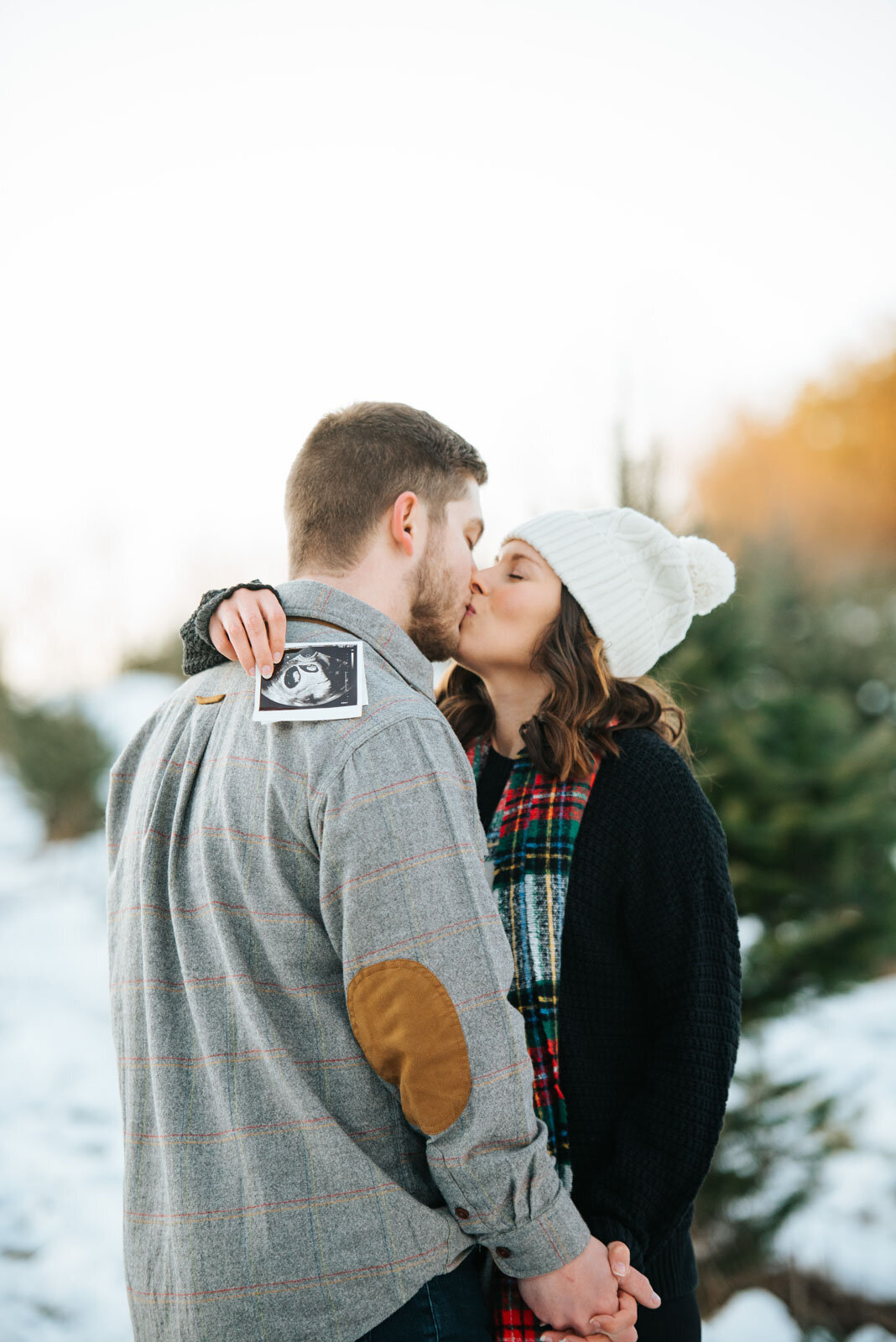 pregnancy announcement maternity ultrasound vermont christmas tree farm