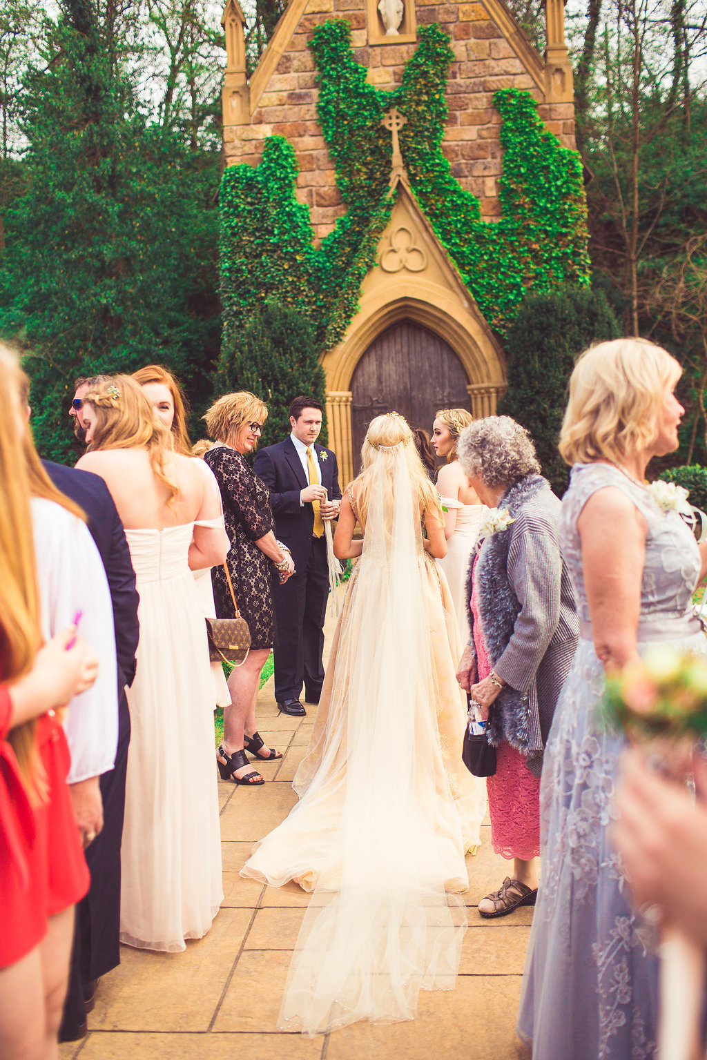 Wedding Photograph Of Visitors in Dresses Los Angeles