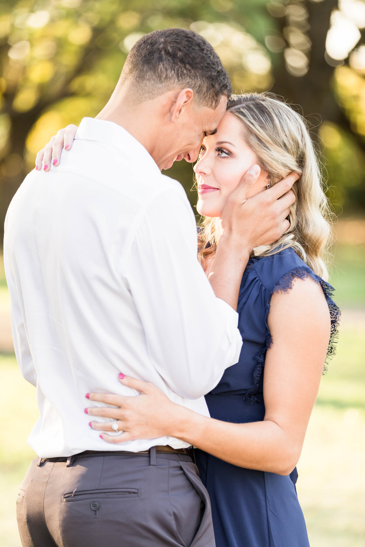 Light and Airy Engagement Session at A.W. Perry