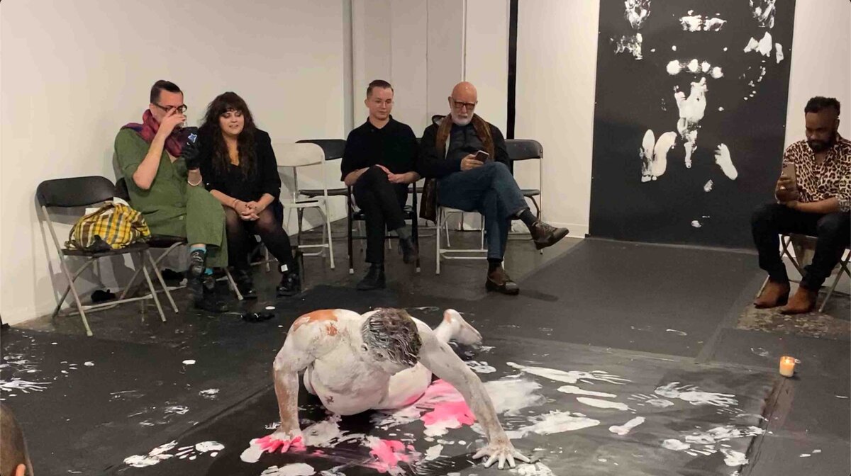 Brent Ray Fraser SoHo Project Space NYC - Body Paint Ritual 2020 - 23
