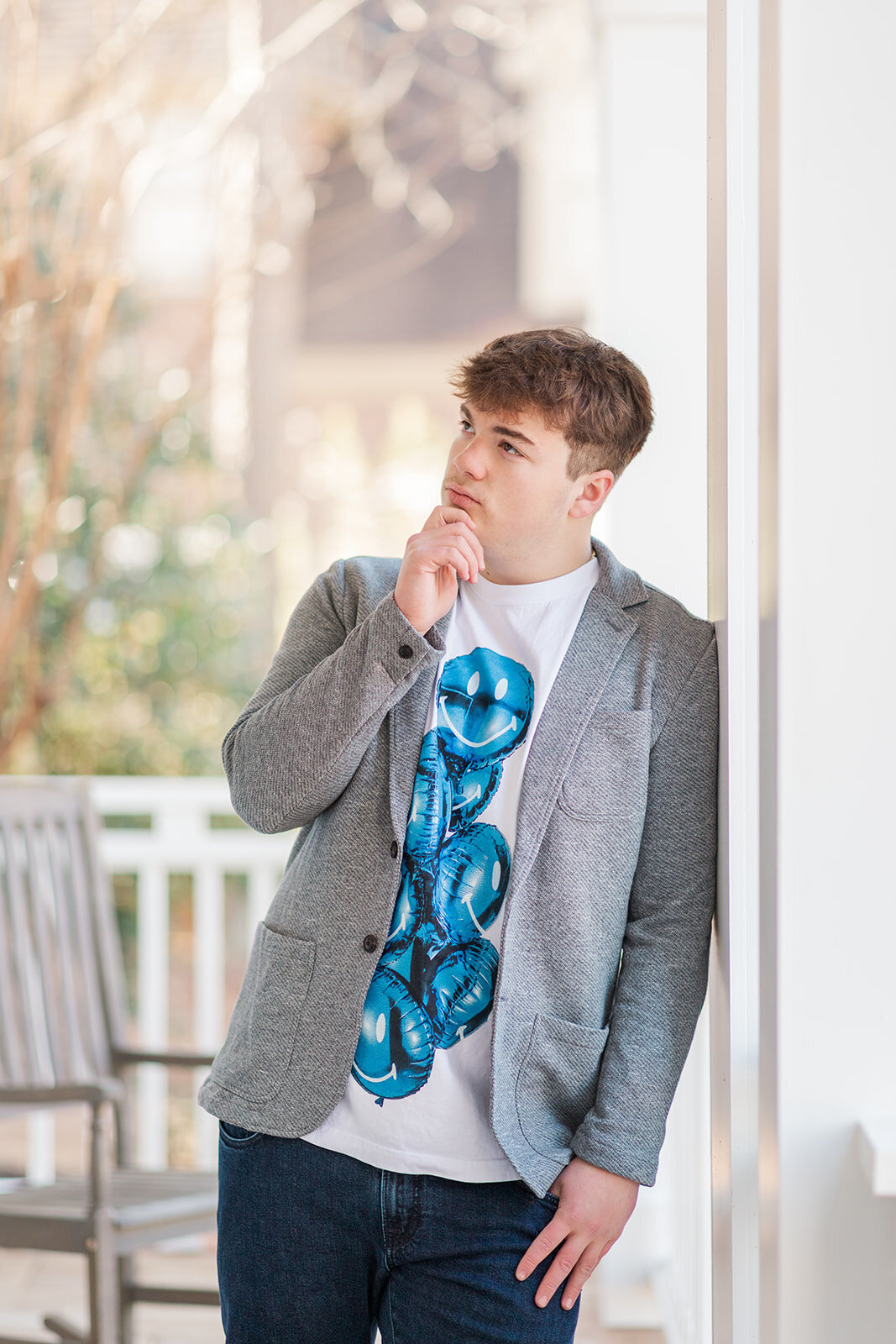 Jakob's senior portraits at home in Mooresville NC