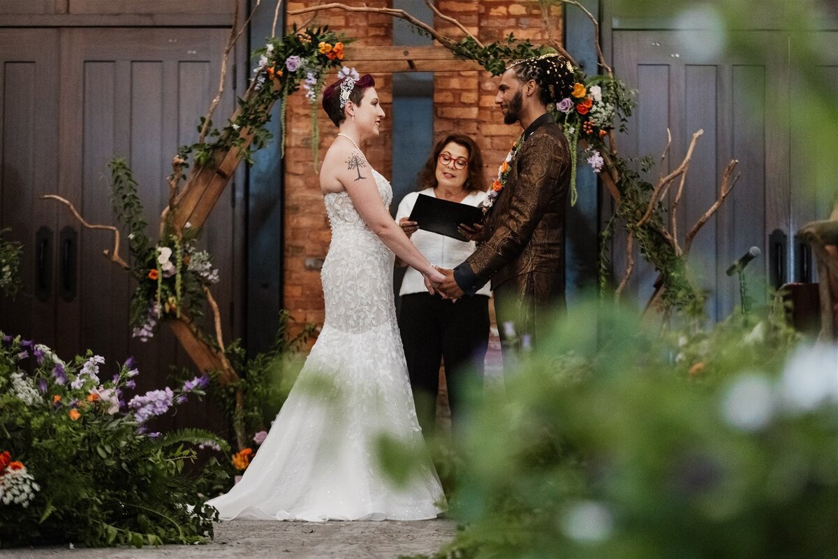 16 - Armature Works Social Room Wedding Ceremony - Tampa Bay Wedding Planner
