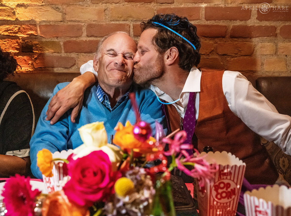 Sweet Family Moment at Bat Mitzvah Reception Party in Colorado