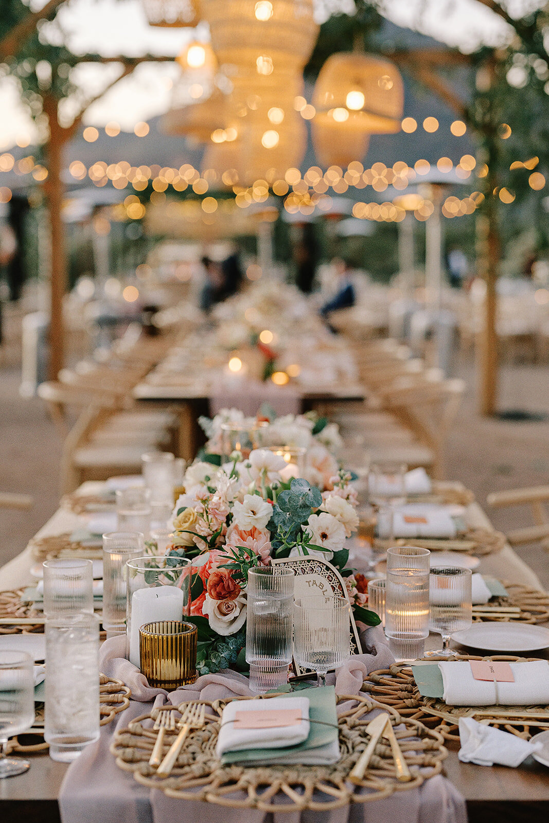 desert-wedding-floral-centerpiece-wood-table-number