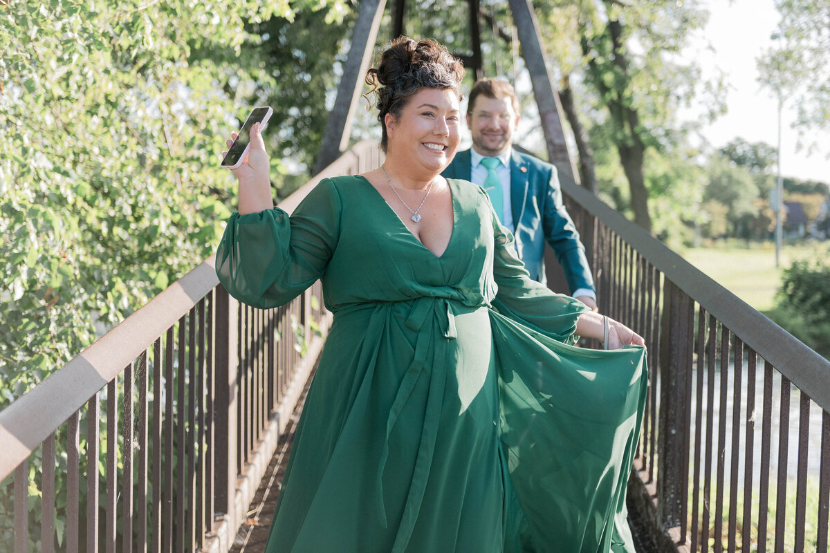Bride preparing in the morning with natural light