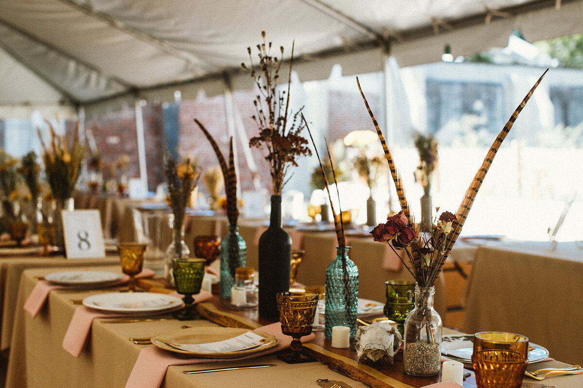 dried floral wedding centerpieces