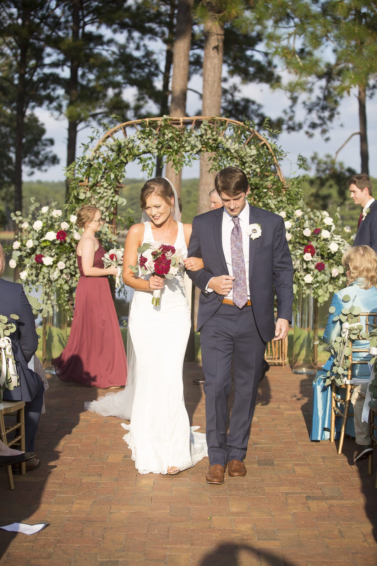 wedding-ceremony-exit-CCNC-Pinehurst