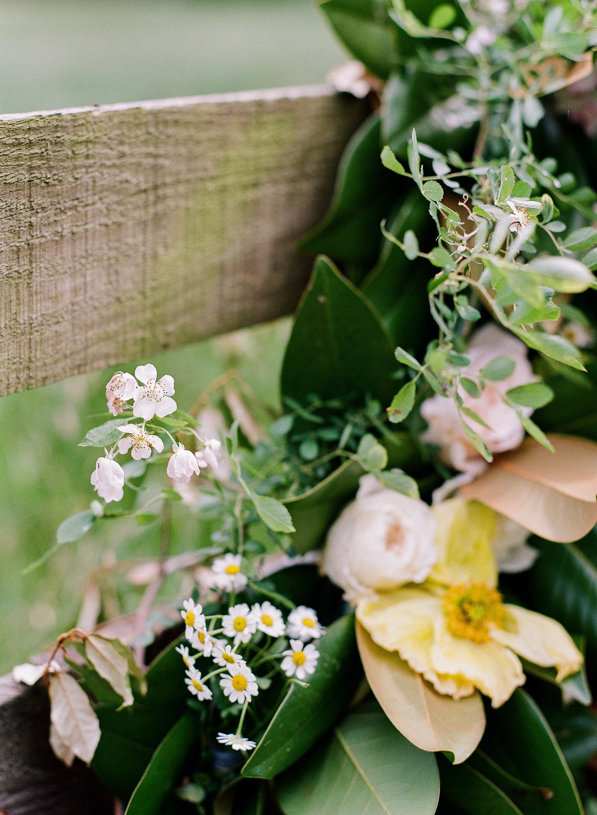 Detail in Magnolia Wedding Garland