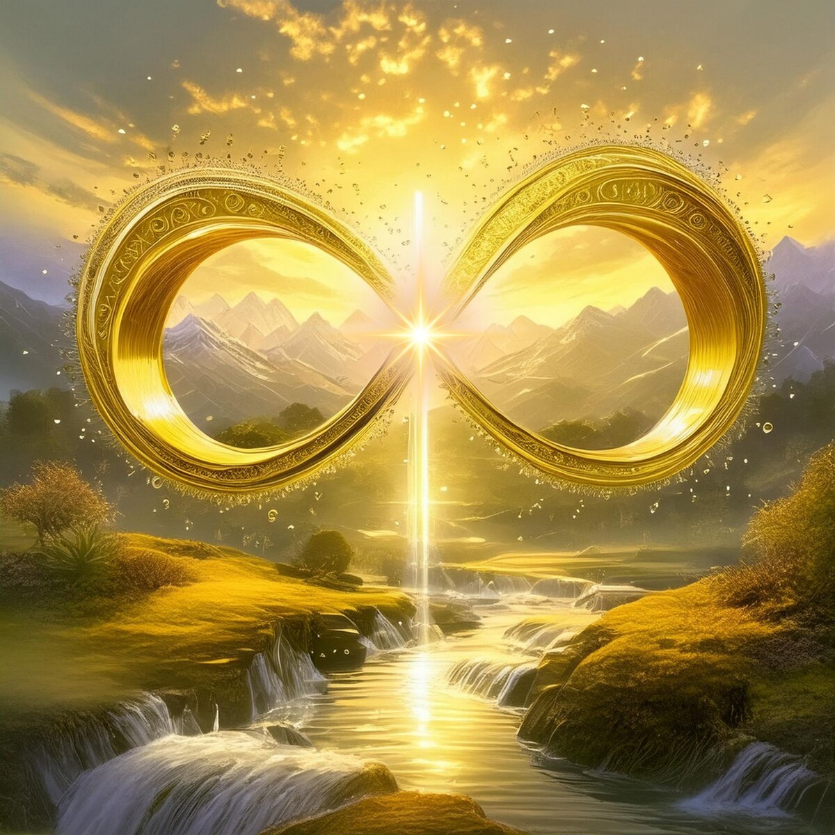 bright light and beautiful colorful sky