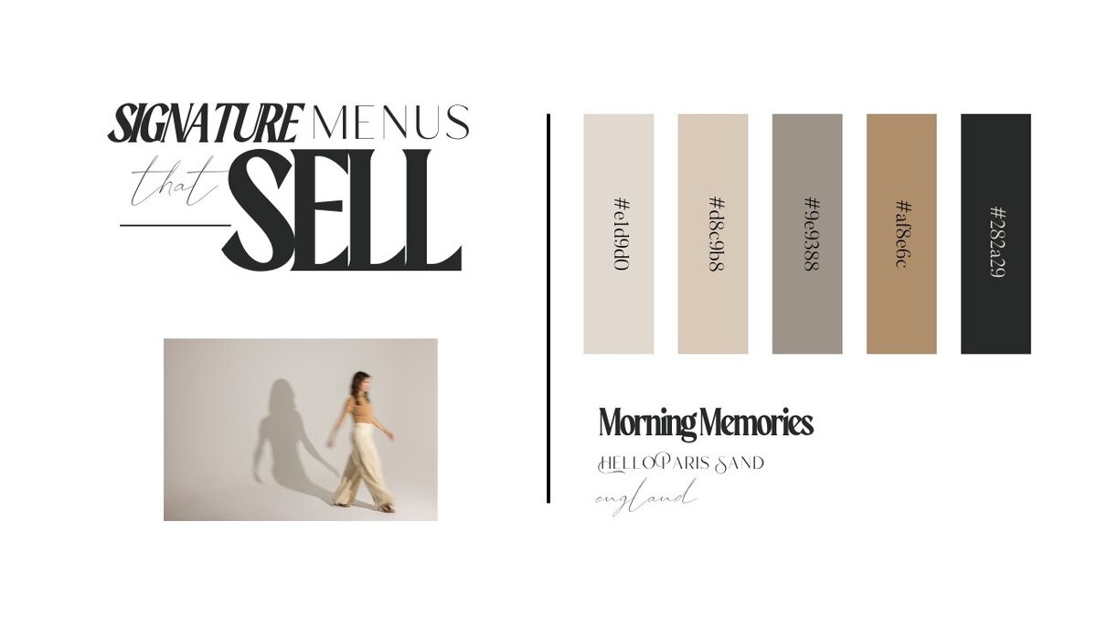 signature menus brand kit