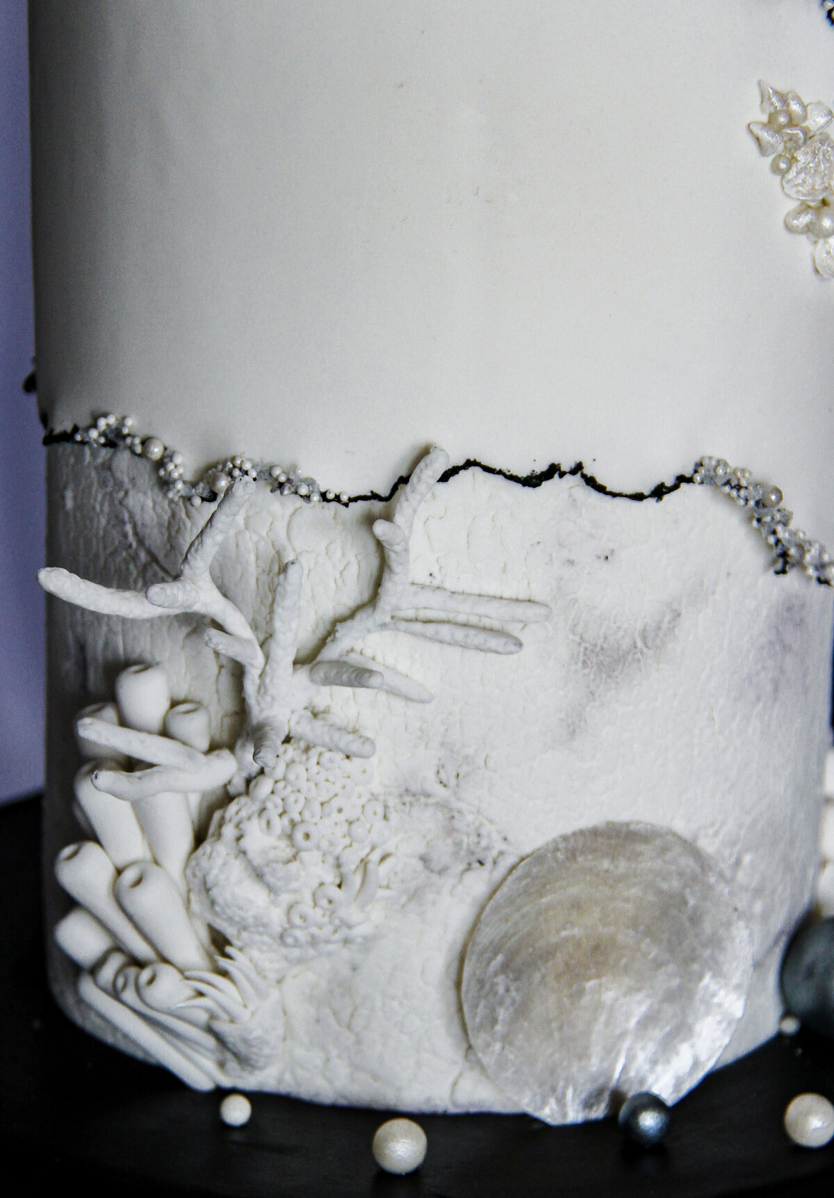 wedding cake details wedding planner coastl beach wedding