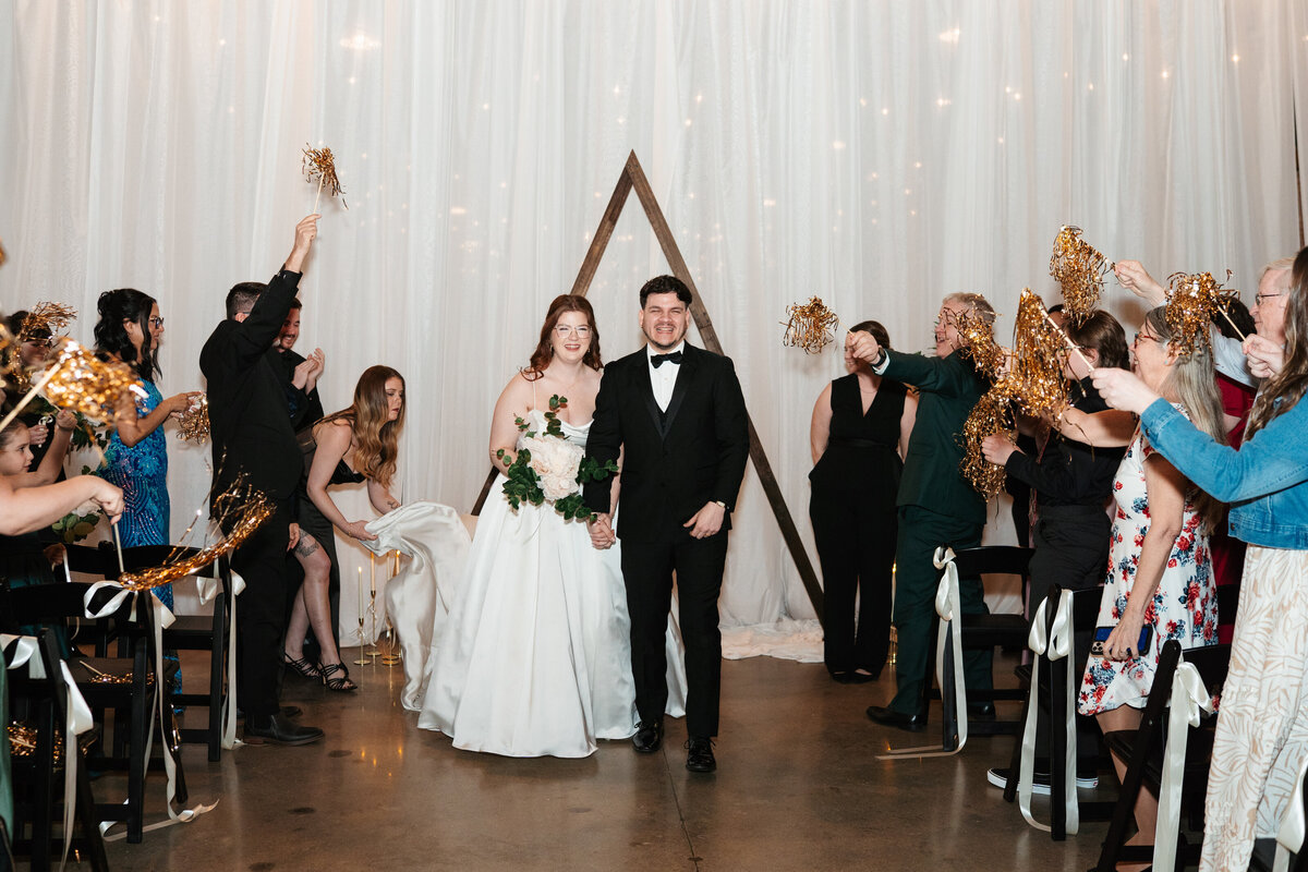 Couple gets married at the venues at the factory 