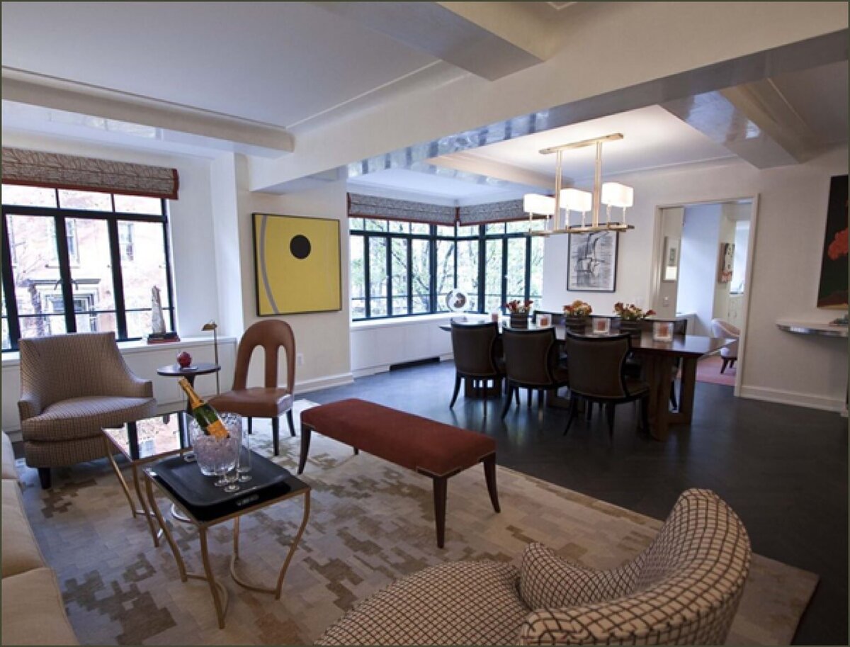Model apartments living area contemporary