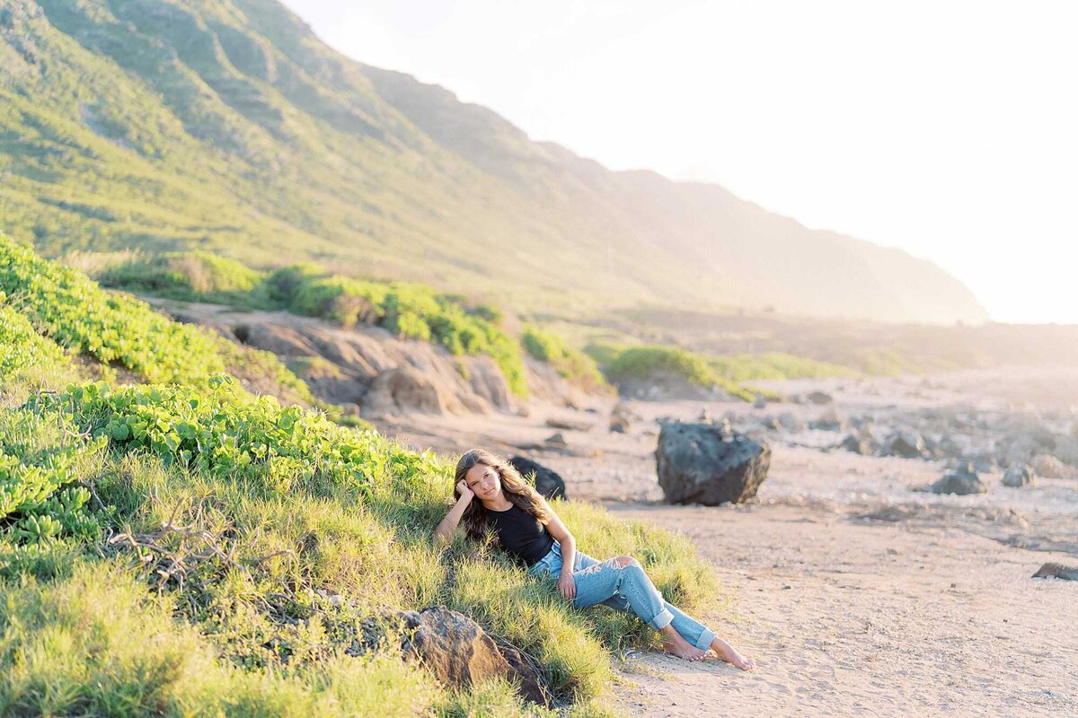 Kaena Point Senior Portrait Photographer Oahu Hawaii Kate Stoll-1