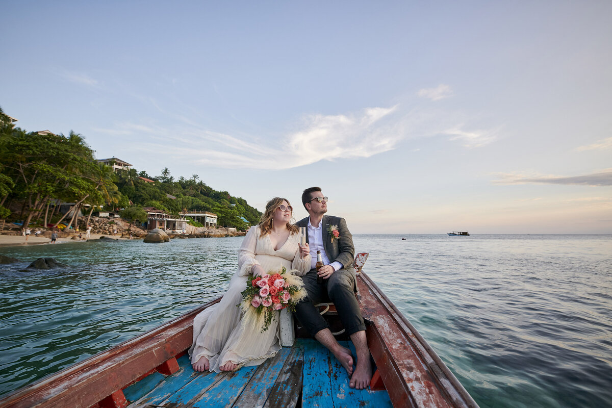 Jessica + Alex Koh Tao Thailand Beach Wedding (23)