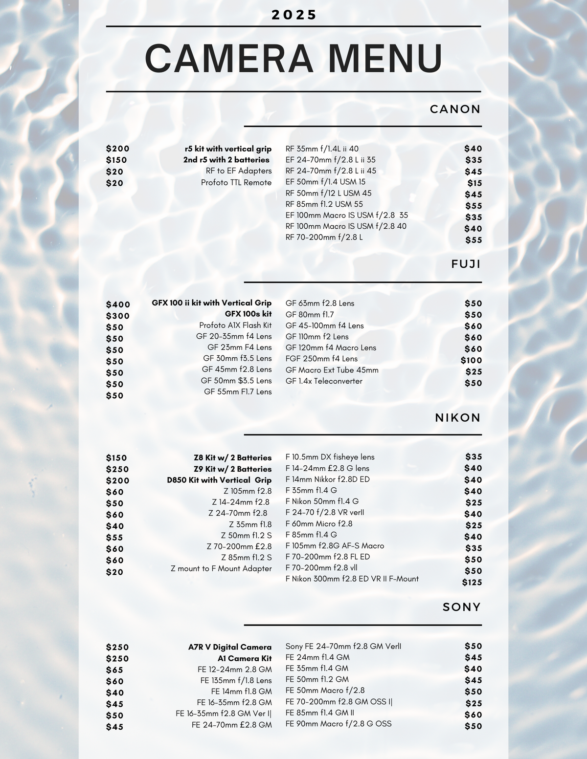 Watercolor Gradient Restaurant Food Lunch Menu