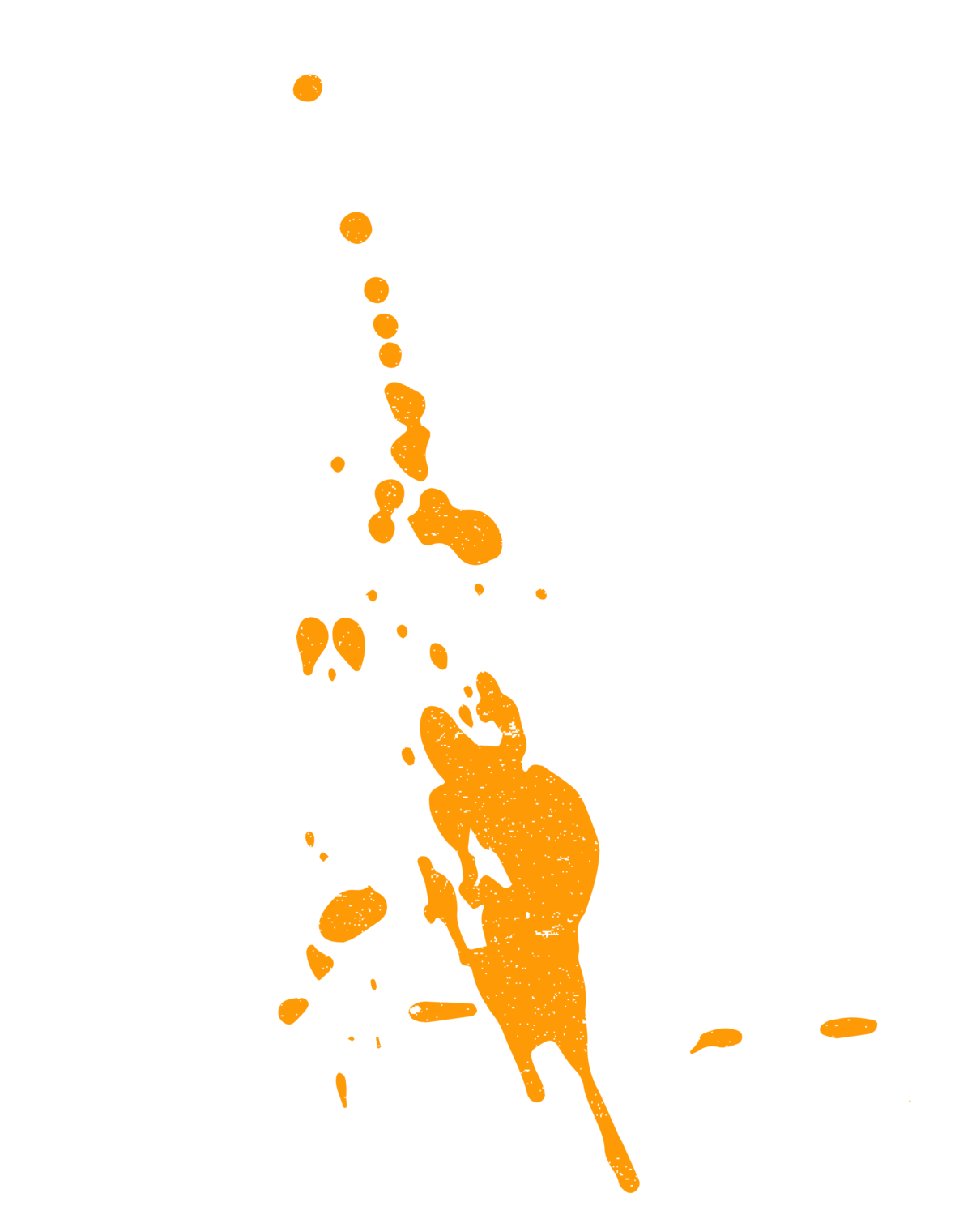 Orange Paint Splatter graphic