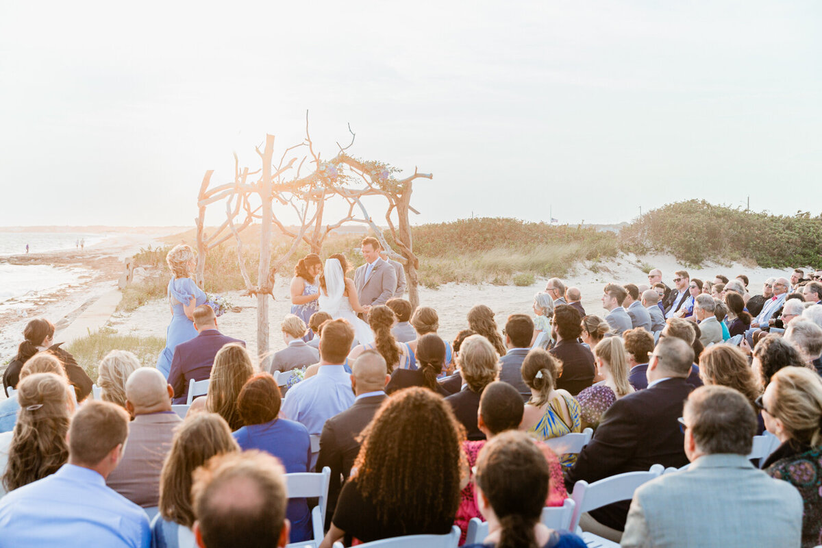Wedding ceremony on Cape Cod