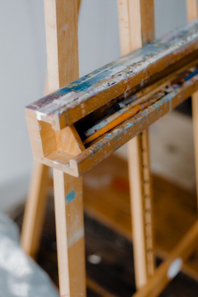 a painting easel