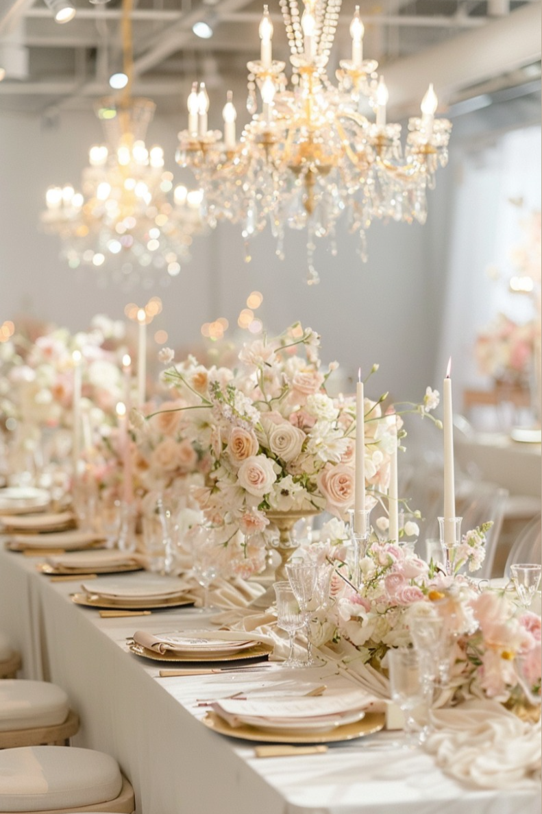 romantic royal wedding reception