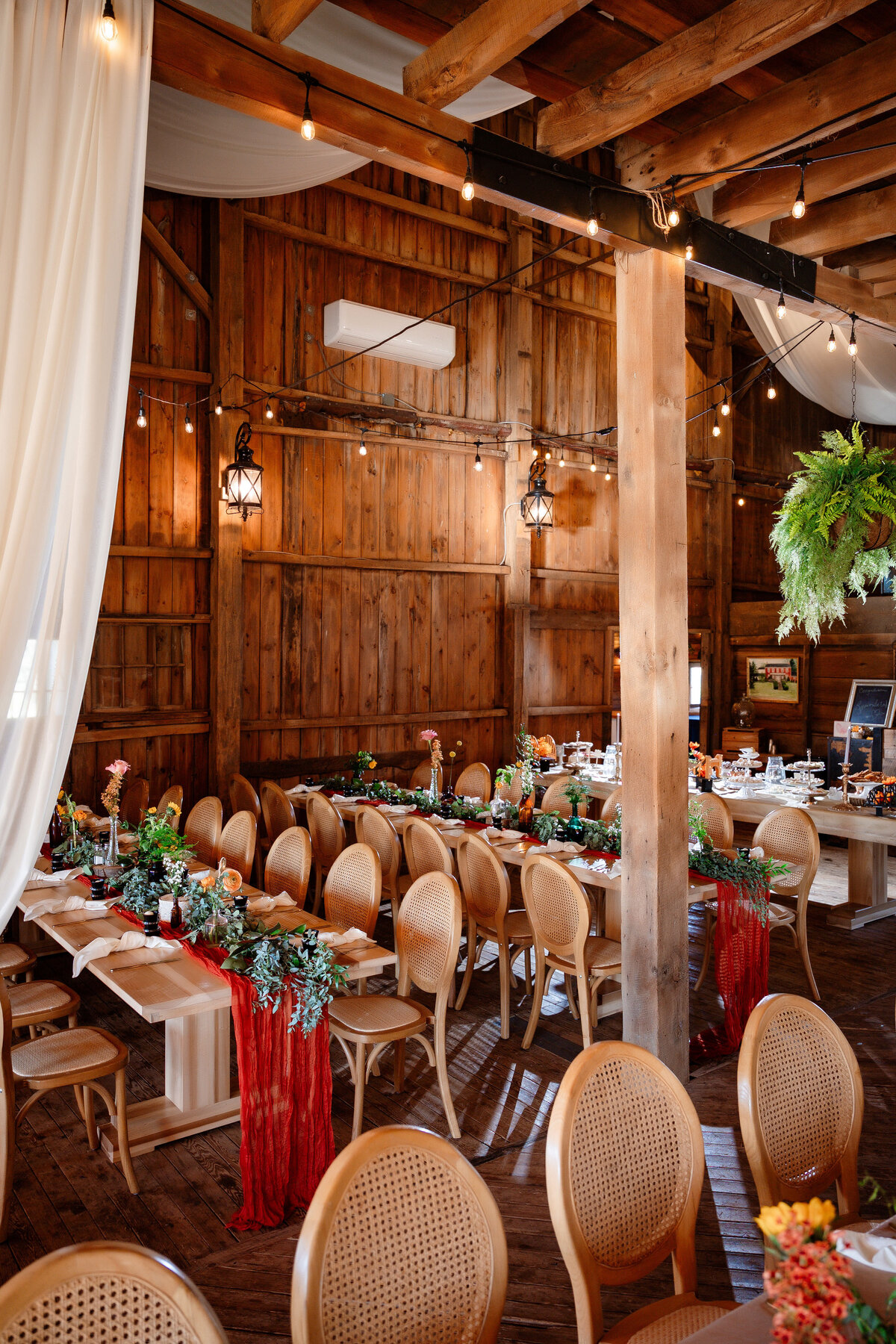 wedding barn reception at shady elms farm