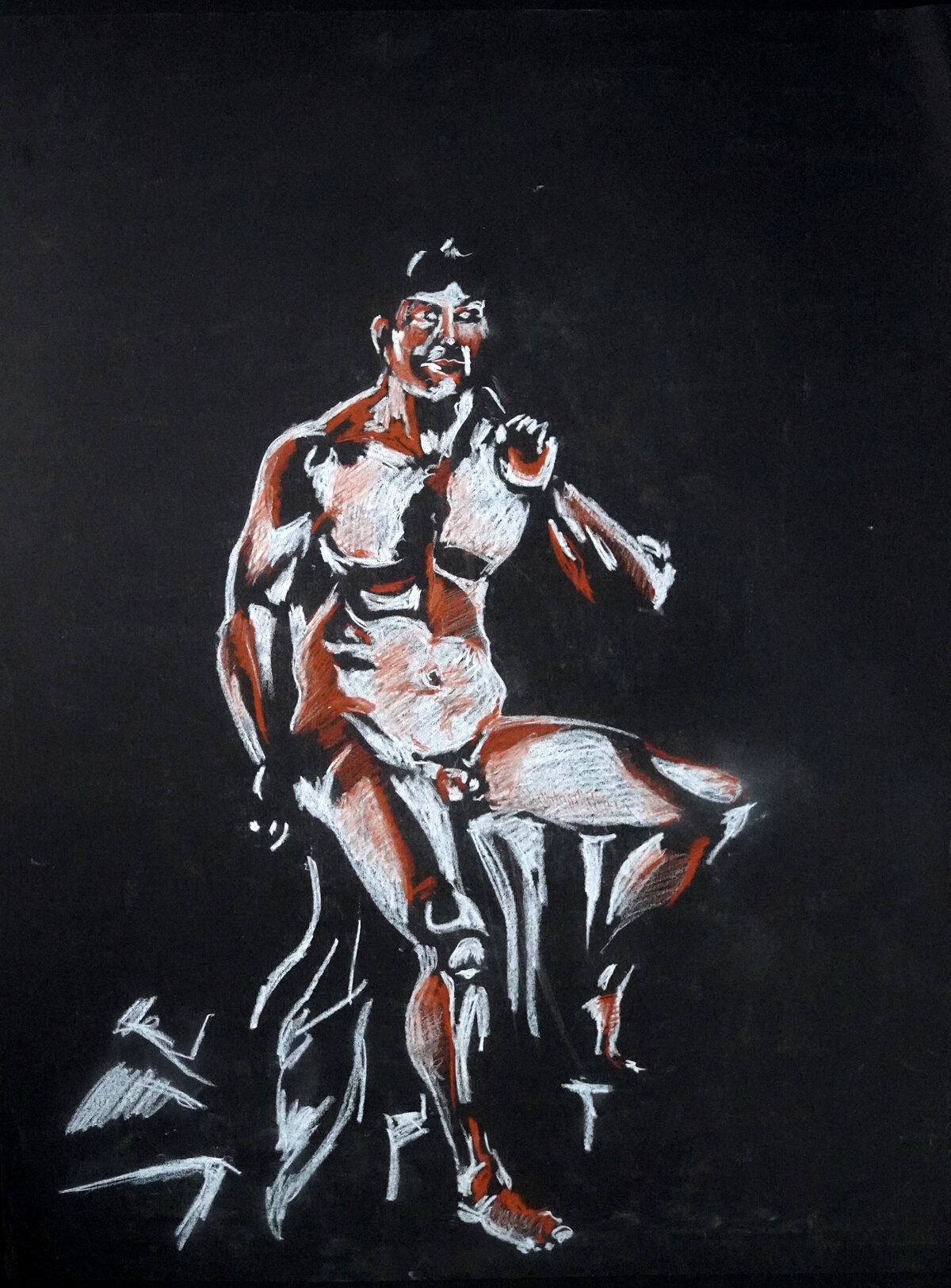 Brent Ray Fraser Figurative Nude Drawing 2001 - 15