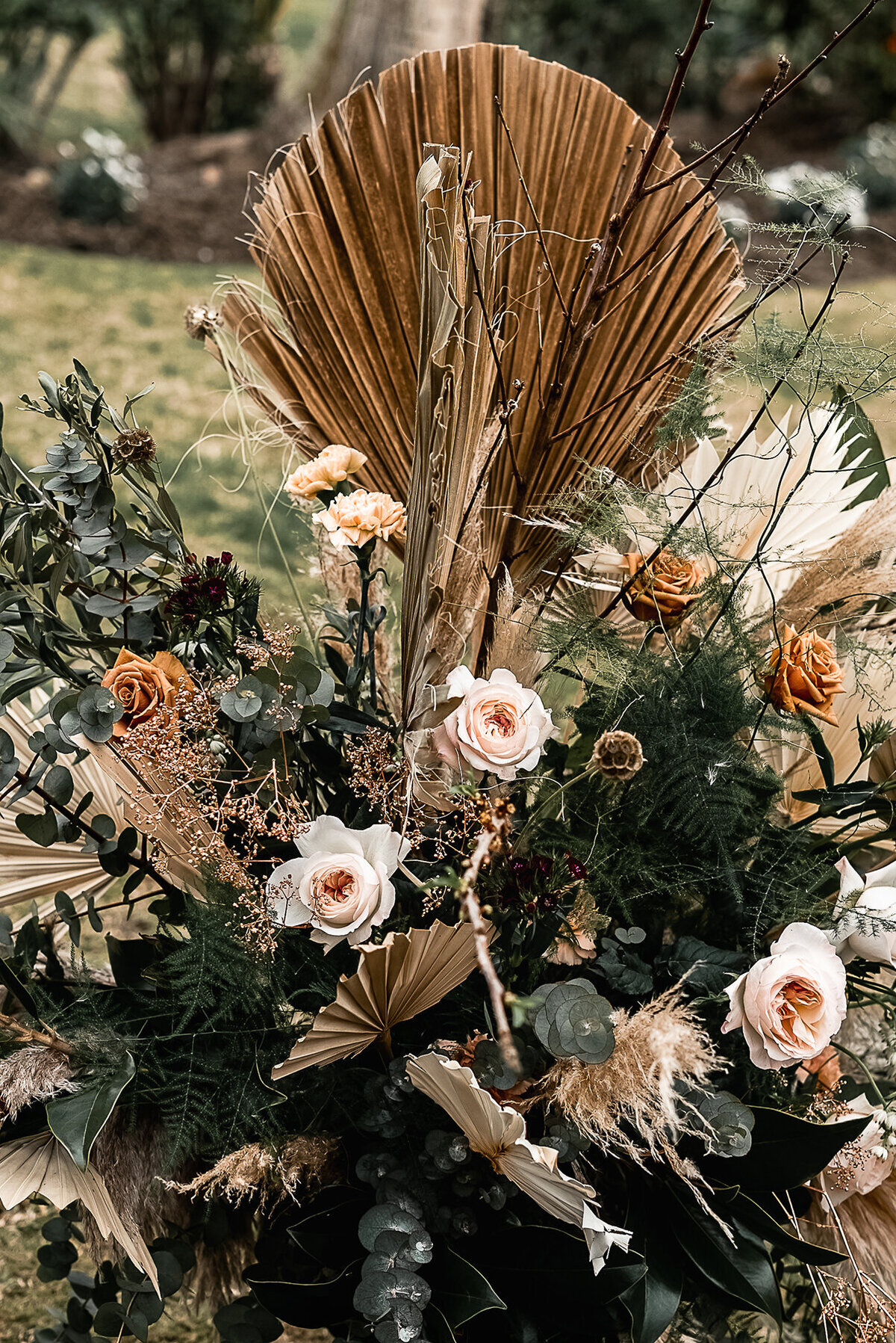 Wedding ceremony flowers in Spain