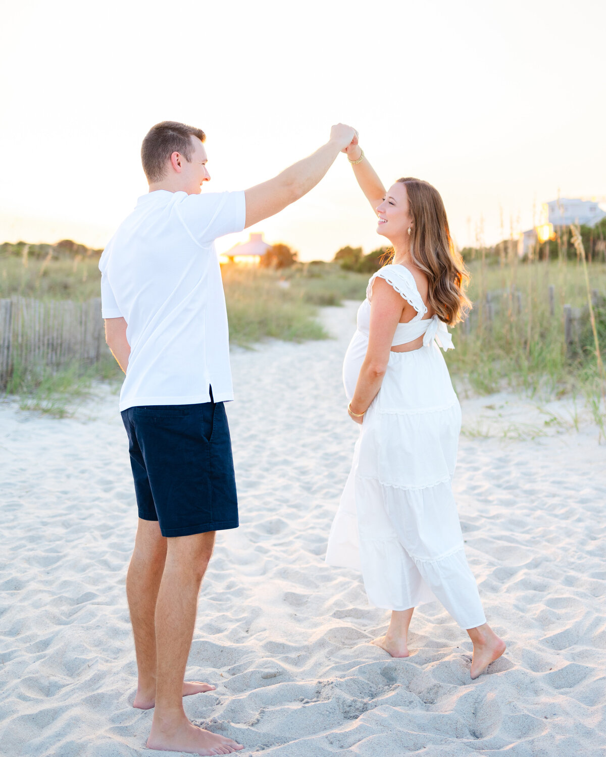 professional maternity photo shoot , taken by Emily DeLuke Photography in Wilmington North Carolina