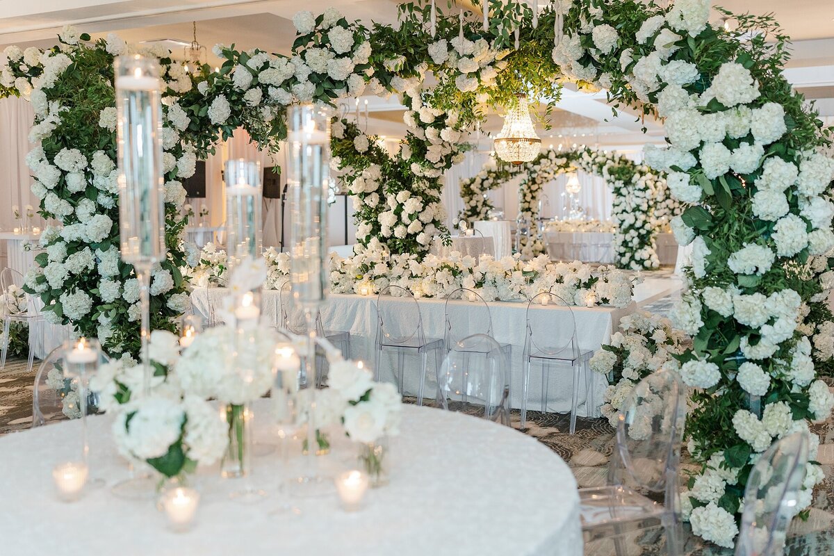 Chic Modern All White Wedding The Beaufort Hotel Brittanie Raquel Events