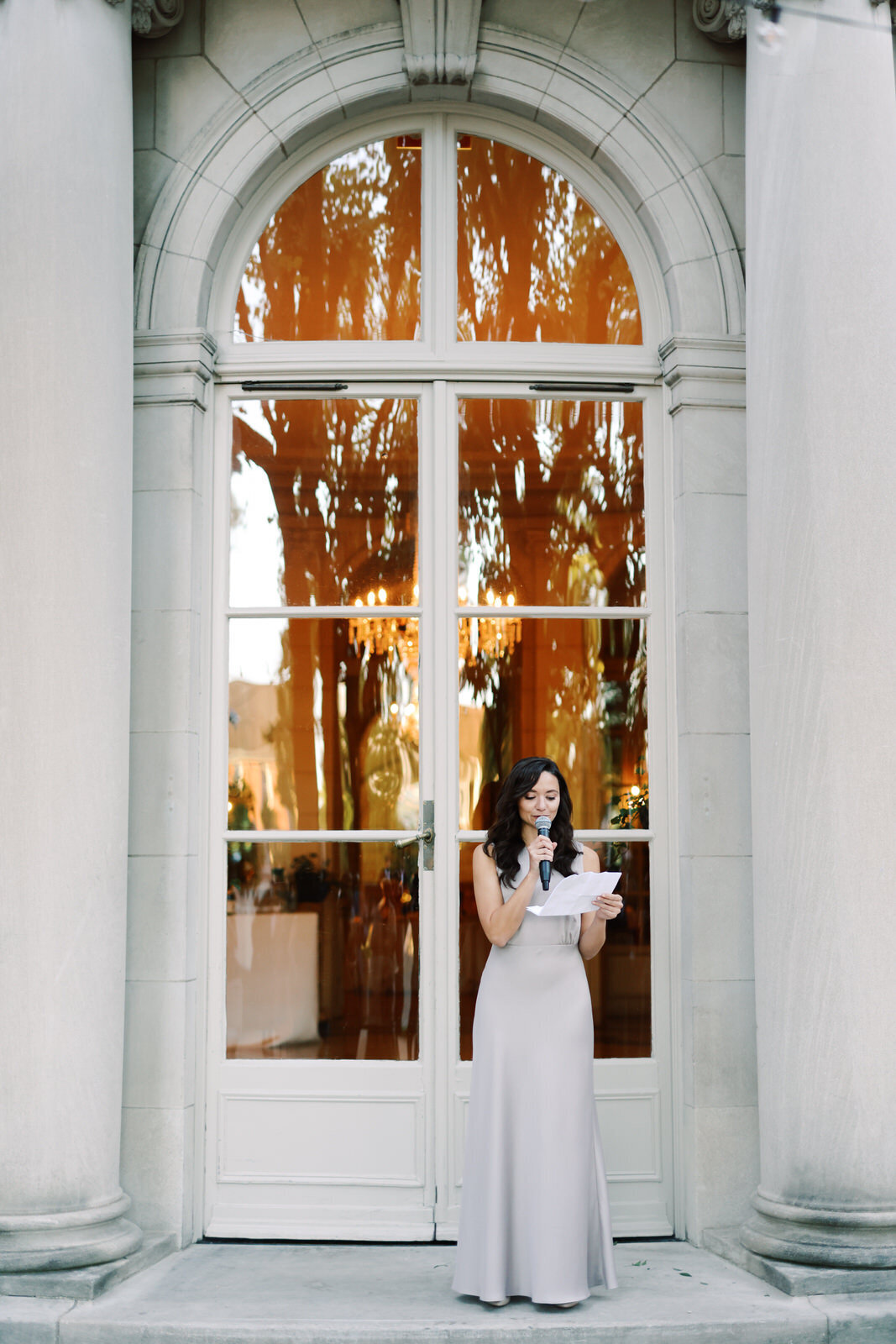 Chic and modern wedding photography at the DC wedding venue, the Meridian House.