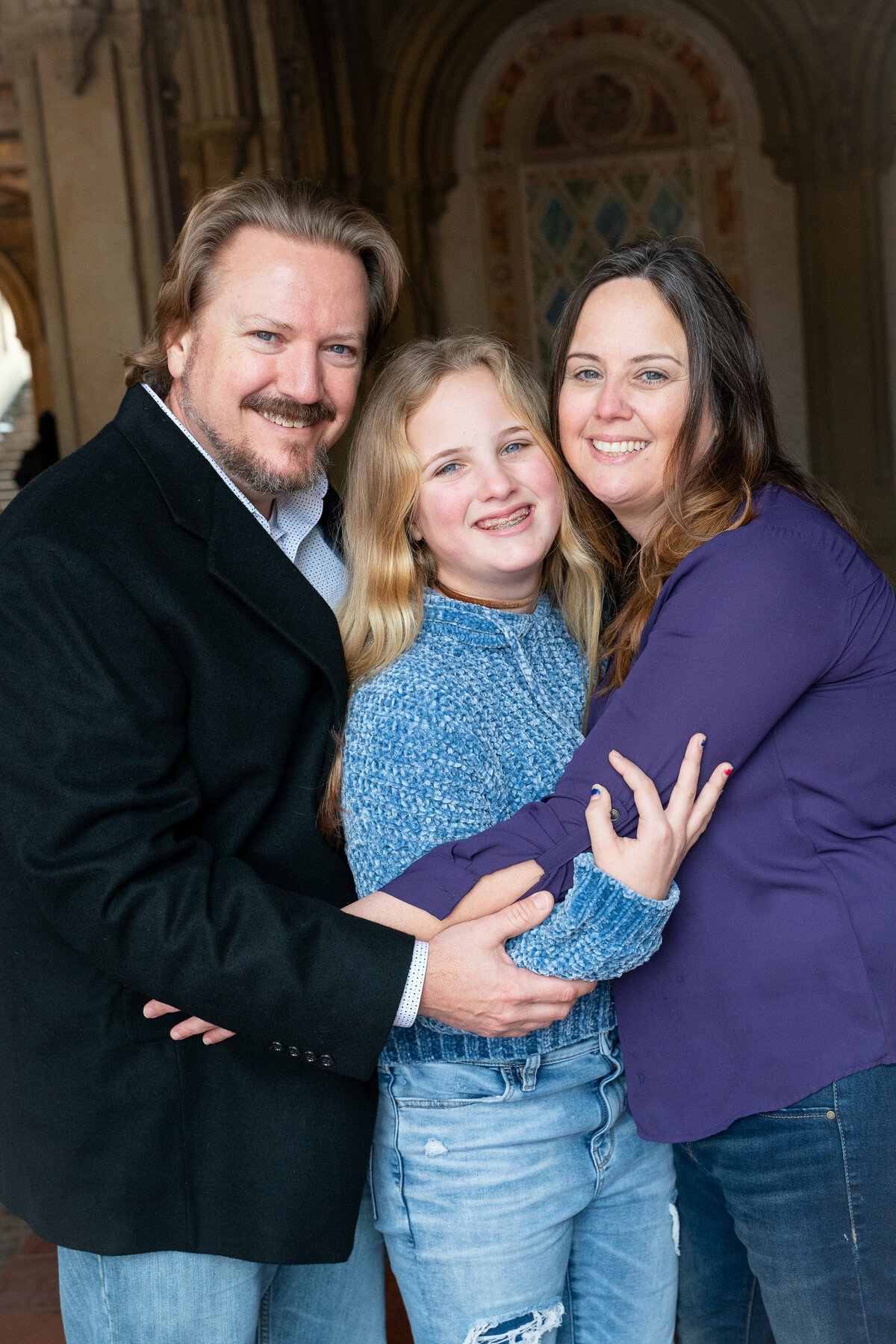 family smiling