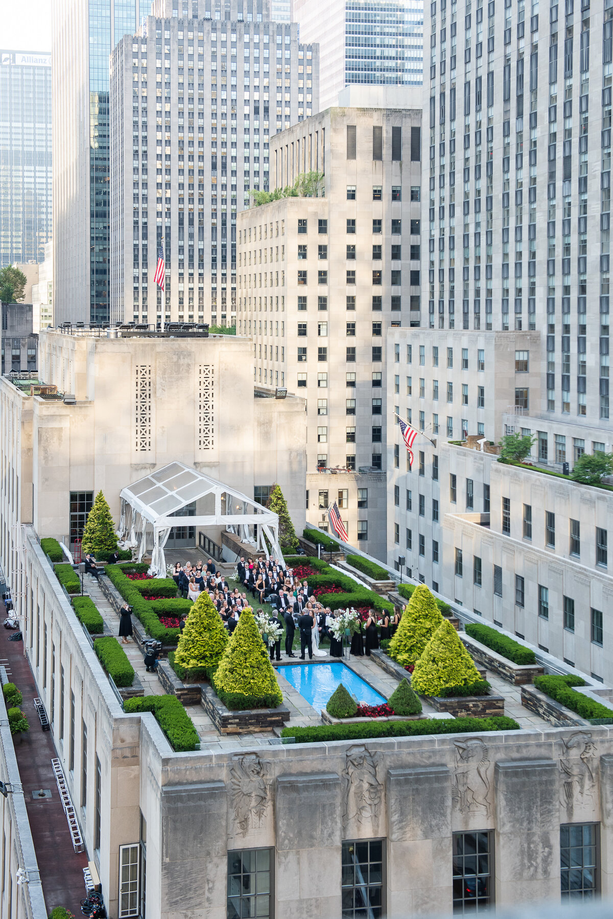 Rooftop view of 620 Loft and Garden wedding venue outdoor Fifth Ave