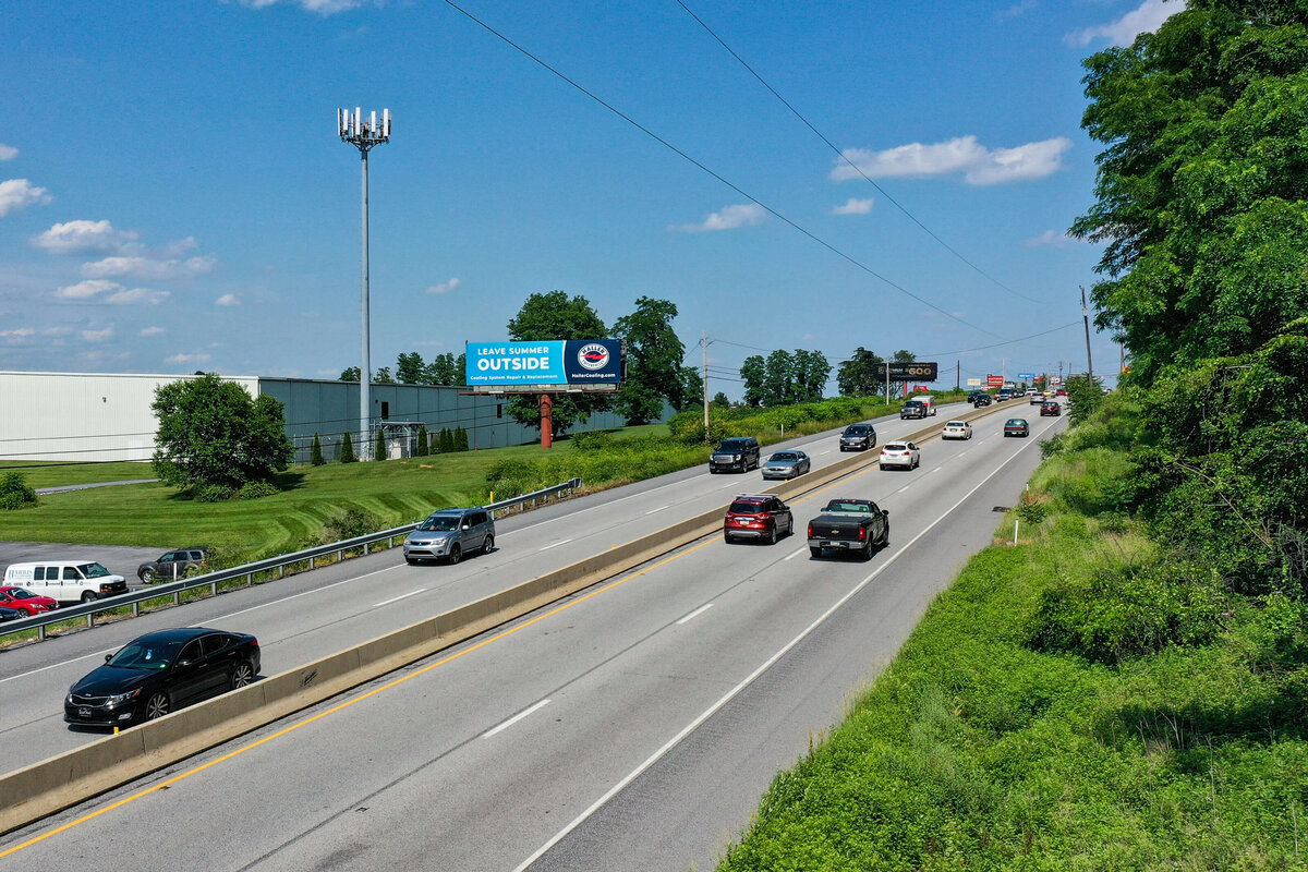 Haller billboard placement along highway