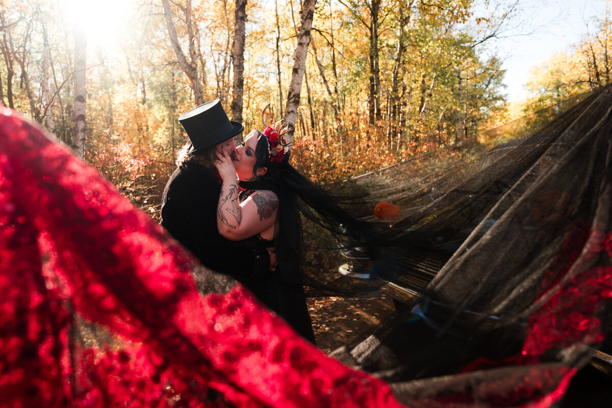 Edmonton, Alberta wedding featuring a Wiccan bride and groom